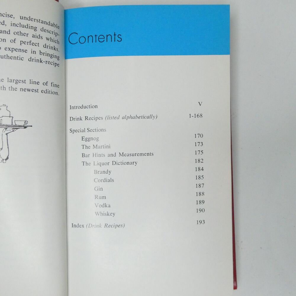 1981 Mr Boston Deluxe Official Bartenders Guide Red 61st Edition Hardcover - Picture 8 of 13